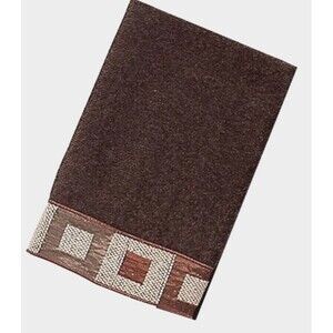 Avanti Precision Fingertip Towels Bathroom Cotton Mocha Brown 11x18" Set of 2